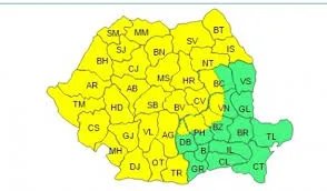 Braşovul intră din nou sub Cod Galben. Viscol şi ploi îngheţate de mâine până sâmbătă