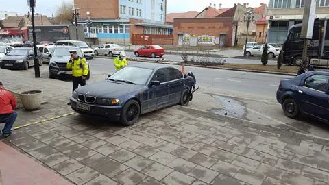 Carambol pe o stradă din Făgăraş 