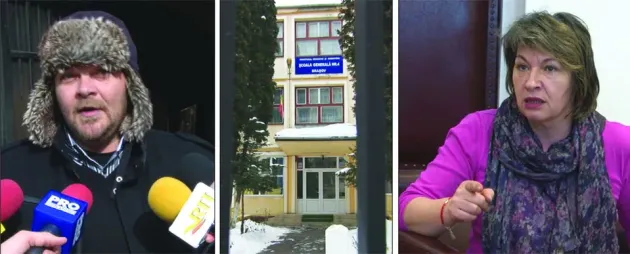 Miting şi antimiting pentru învăţătoarea Dobrescu