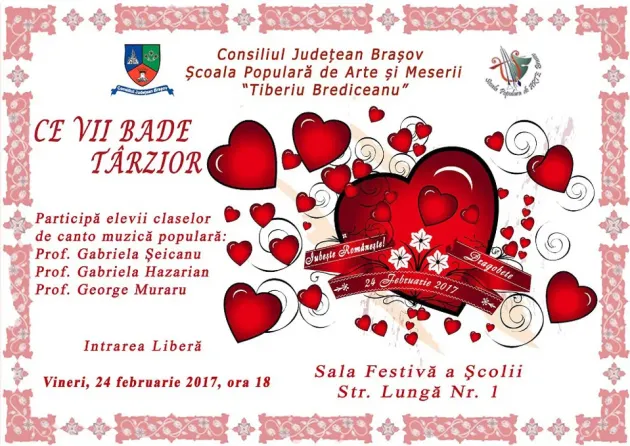 „Ce vii bade târzior”, spectacol fără bilet la intrare, azi, de Dragobete