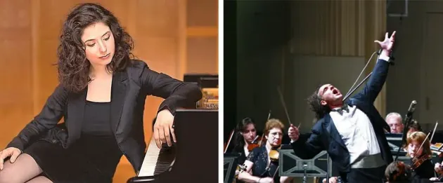 Un dirijor-spectacol, Misha Katz, alături de pianista Alina Bercu, la Filarmonica Braşov