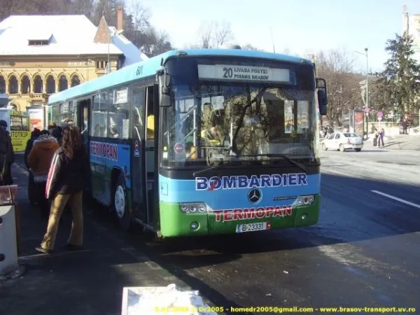Programul liniei  20, modificat în perioada Raliului Brașovului