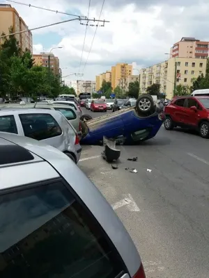 Răsturnat pe „Alexandru Vlahuţă” 