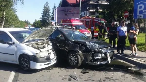 Accident în Poiana Braşov