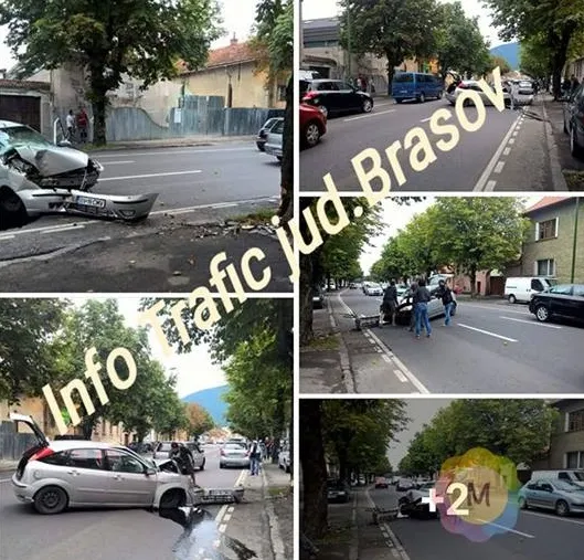 A adormit la volan și a izbit un copac de pe strada Lungă