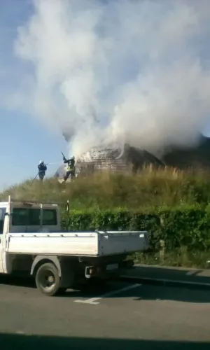 Incendiu la casa mortuară