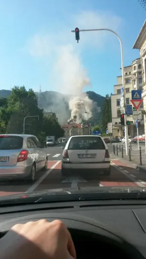 Incendiul care a panicat centrul Braşovului