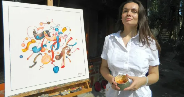 Braşoveanca Ştefania Nistoreanu, prima artistă din România care a vândut un tablou pentru bitcoini, expune la Londra