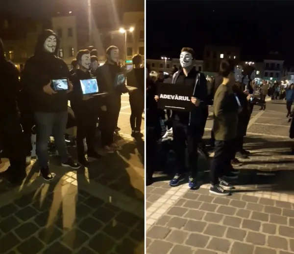Protest vegan în Piaţa Sfatului: Animalele simt şi ele durerea, nu le mâncaţi