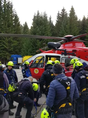 Jandarmii montani braşoveni, antrenamente cu specialişti din Garda Elveţiană de Salvare Aeriană