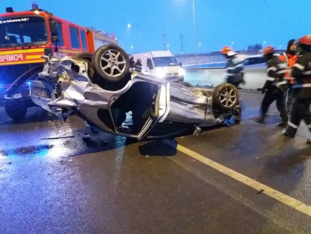 Accident cu două victime la Sânpetru