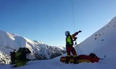 Salvați din avalanșă, în Munții Făgăraș