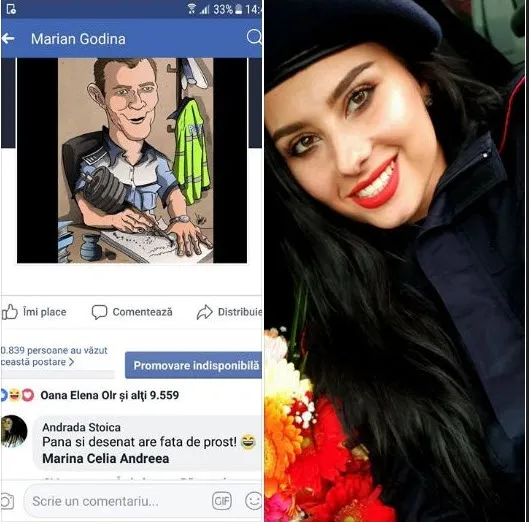 Godină, față de prost. „Compliment” primit de polițistul brașovean de la o femeie jandarm