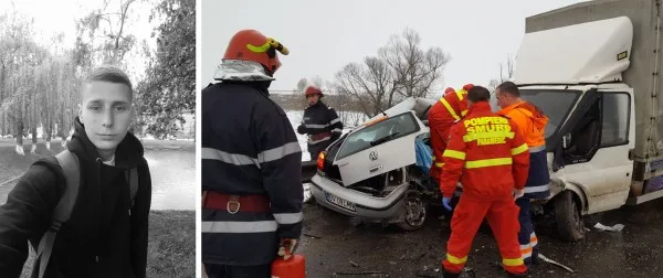 A murit în drum spre facultate. Victima accidentului mortal de la Vlădeni, un student de 21 de ani din Şoarş