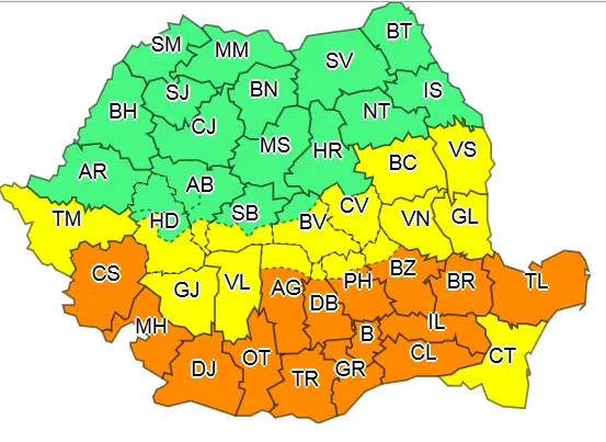 Cod galben de ninsori la Braşov, timp de aproape 30 de ore