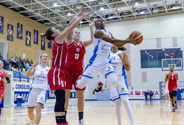 Olimpia CSU îşi păstrează locul 3 după primul turneu intermediar al Ligii Naţionale
