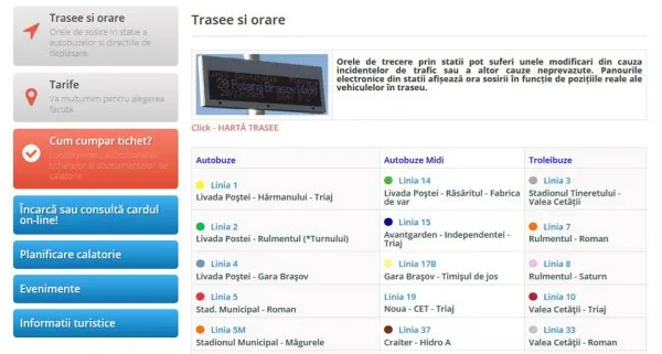 Călătoriile cu autobuzele RATBV pot fi planificate pe Google Maps