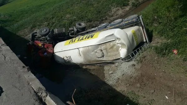 Accident cu ciment la Părău