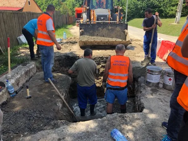 Sectorul din Teliu al DN 10 a intrat în reparaţii 