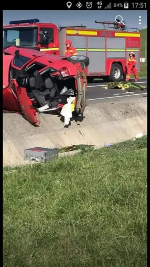 Trei persoane decedate în urma unui grav accident, între Codlea și Vlădeni