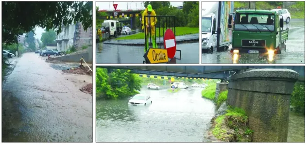 Braşovul, tot sub ape: alte zone, aceleaşi probleme la fiecare ploaie