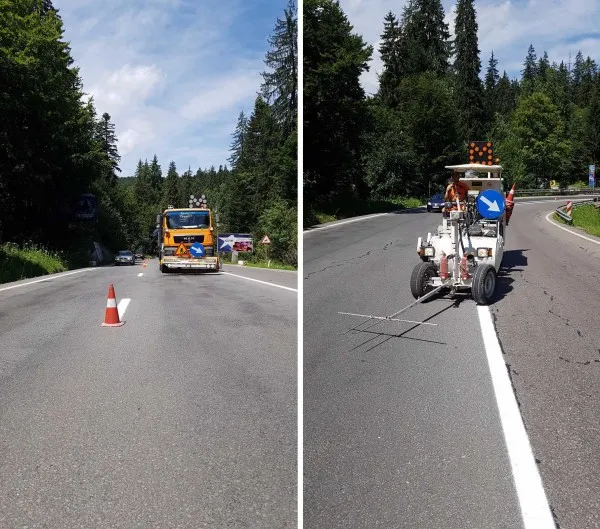 Marcaje de aproape 3 milioane de lei pe drumurile naţionale din Braşov 