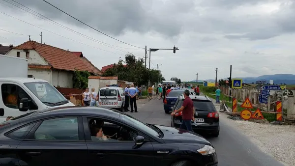 Protest la Tohanul Nou, „desant” CNAIR la ceas de seară, în Râşnov