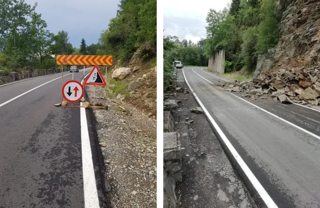 Atenţie la căderile de pietre pe Transfăgărăşan!