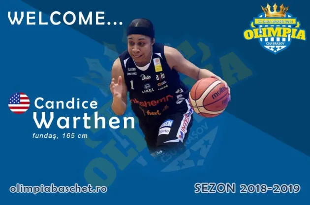 Candice Warthen o înlocuiește pe Tianna Tarter
