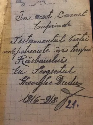 Pentru prima dată în România, reconstituirea unor scene de luptă din Primul Război Mondial în tranșee originale ale epocii. Sâmbătă, la Ciocanu - Șirnea