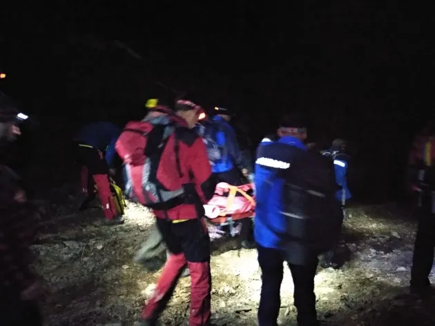 Coborâtă cu targa din Făgăraş