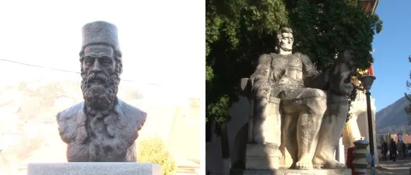 Diaconul Coresi are un bust la Braşov. La doi paşi de statuia Coresi, care nu seamănă deloc cu Coresi...