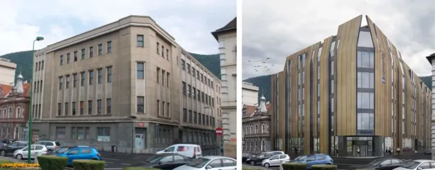 Palatul Telefoanelor din Braşov, cu două etaje mai înalt după ce va deveni hotel
