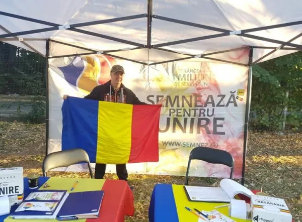Braşovenii, invitaţi să semneze pentru unirea cu Republica Moldova