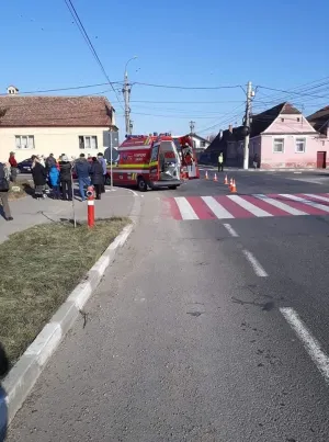 Accident produs de un tânăr neatent, la Codlea