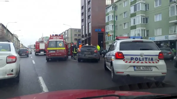 Accident în dreptul bisericii