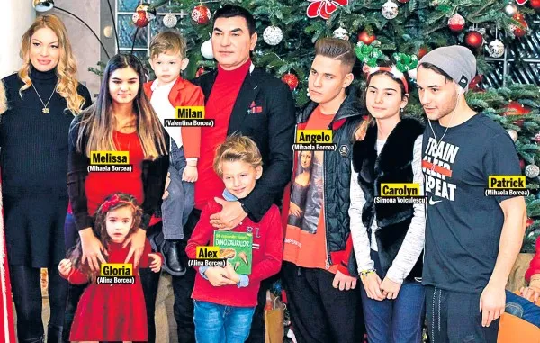 Borcea şi-a adunat în Poiana Braşov toţi cei şapte copii pe care îi are cu patru femei