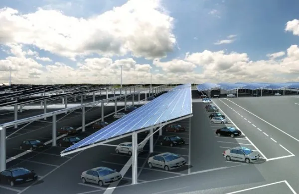 Prima parcare futuristă, acoperită cu panouri fotovoltaice, va fi amenajată pe strada Carierei