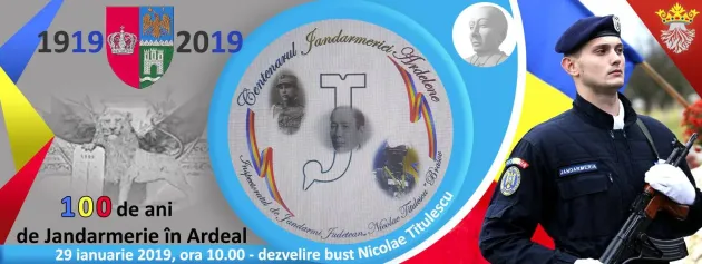 Bustul lui Nicolae Titulescu, dezvelit la „100 de ani de Jandarmerie Ardeleană”