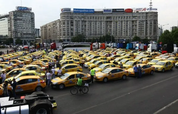Azi e iar zi de protest pentru taximetrişti