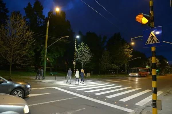 Ce treceri de pietoni vor fi iluminate suplimentar în acest an