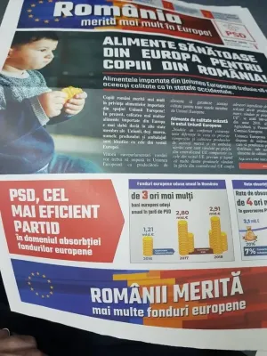 Odată cu pensia, vârstnicii braşoveni primesc şi un ziar cu „realizările PSD”, care conţine însă şi informaţii false