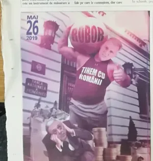 Caricaturi cu Zamfir dus la sală. Campania electorală o dă în grotesc la Braşov
