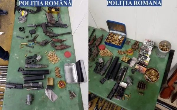 Contrabandă cu arme prin Braşov - Buzău. Un adevărat arsenal confiscat în urma percheziţiilor