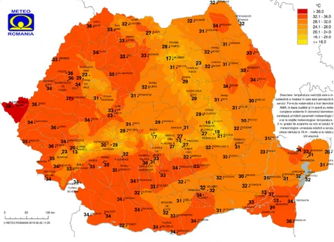 Până în 7 iulie, caniculă!