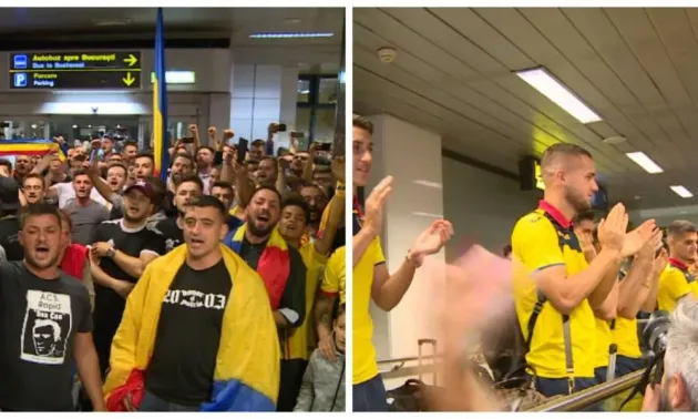 „Tricolorii” mici, primire fantastică la Otopeni