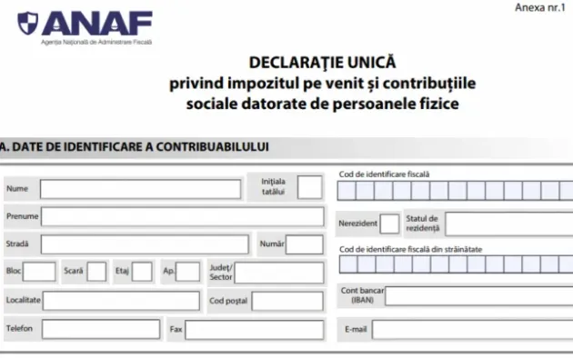 Declaraţia unică pentru persoanele fizice, în curând şi pe hârtie. De abia ieri, ANAF a lansat ordinul
