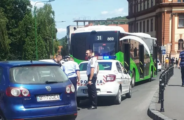 RATBV se pare că are o problemă: (dez)echilibrul Menarini. Iar pasager căzut în autobuz