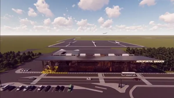 Consiliul Judeţean Braşov a scos la licitaţie drumul perimetral al aeroportului de la Ghimbav