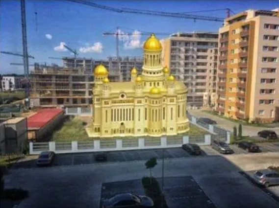 Biserica din noul Tractorul, la faza de obţinere a avizului de la Circulaţie
